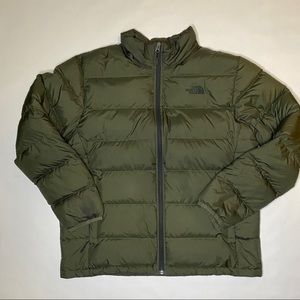 Men’s The North Face Olive Green Puffer Coat